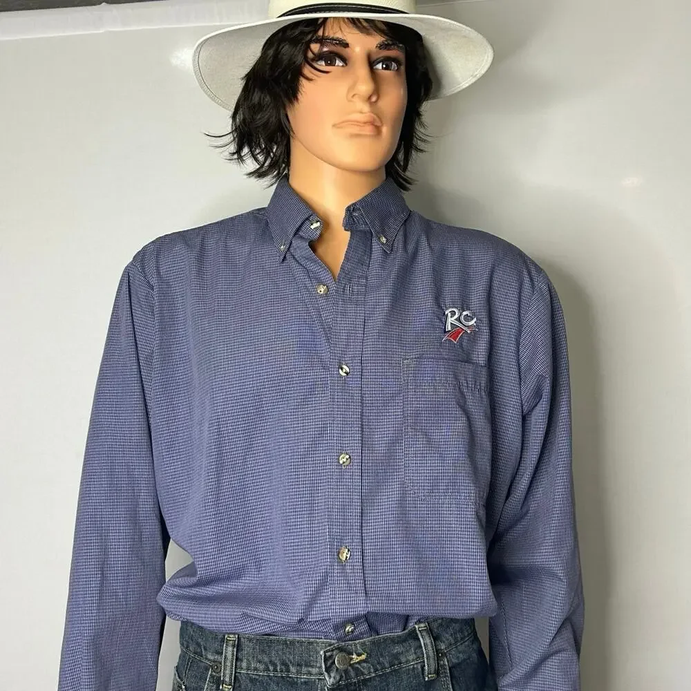 Vintage RC Cola Royal Crown Cola Men’s XL Uniform Shirt Riverside Embroidered